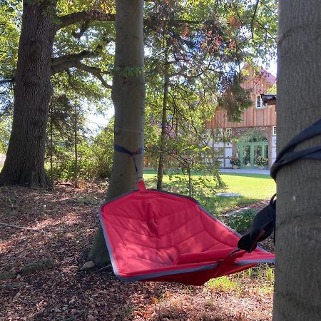 Zum Heuerling Ferienwohung Im Alten Stall Mit Sauna Versmold Exteriör bild