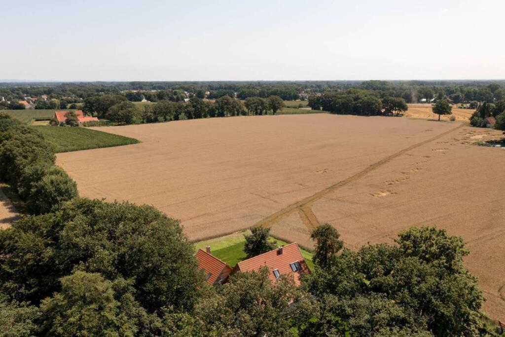 Zum Heuerling Ferienwohung Im Alten Stall Mit Sauna Versmold Exteriör bild